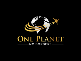 One Planet No Borders logo design by RIANW