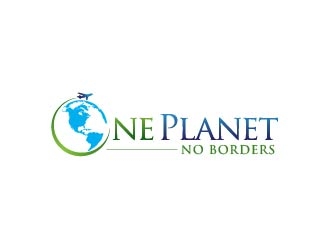 One Planet No Borders logo design by usef44
