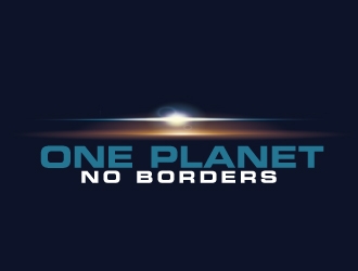 One Planet No Borders logo design by AamirKhan