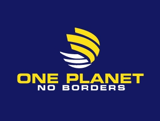 One Planet No Borders logo design by AamirKhan