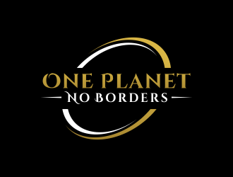 One Planet No Borders logo design by akhi