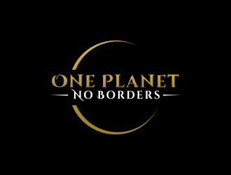 One Planet No Borders logo design by akhi