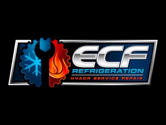 ECF REFRIGERATION logo design by J0s3Ph