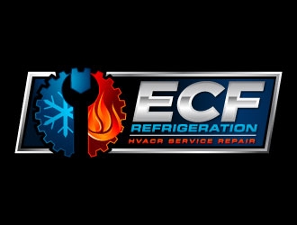 ECF REFRIGERATION logo design by J0s3Ph
