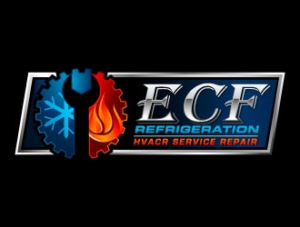 ECF REFRIGERATION logo design by J0s3Ph