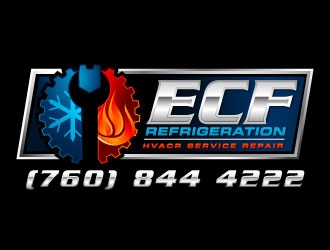 ECF REFRIGERATION logo design by J0s3Ph