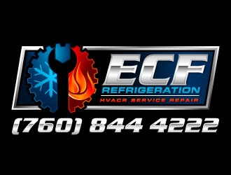 ECF REFRIGERATION logo design by J0s3Ph
