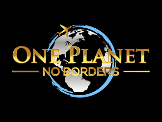 One Planet No Borders logo design by qqdesigns