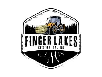 Finger Lakes Custom Baling  logo design by mrdesign