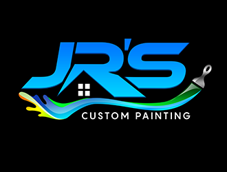 JR’s Custom Painting  logo design by 3Dlogos