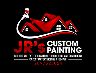 JR’s Custom Painting  logo design by ingepro