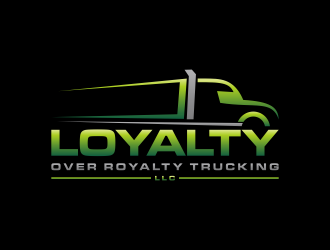 Loyalty Over Royalty Trucking LLC logo design by p0peye