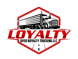 Loyalty Over Royalty Trucking LLC logo design by AamirKhan