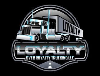 Loyalty Over Royalty Trucking LLC logo design by Kruger