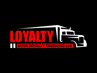 Loyalty Over Royalty Trucking LLC logo design by ingepro
