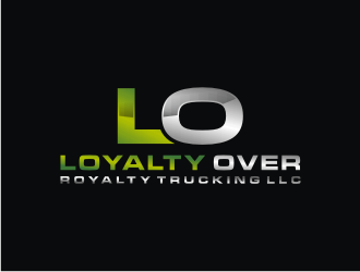 Loyalty Over Royalty Trucking LLC logo design by bricton