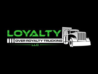 Loyalty Over Royalty Trucking LLC logo design by qqdesigns