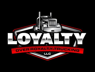 Loyalty Over Royalty Trucking LLC logo design by daywalker