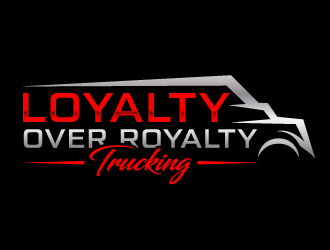 Loyalty Over Royalty Trucking LLC logo design by akilis13
