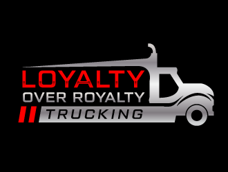 Loyalty Over Royalty Trucking LLC logo design by akilis13