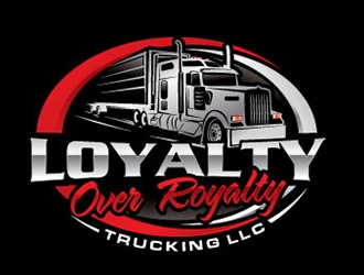Loyalty Over Royalty Trucking LLC logo design by gogo