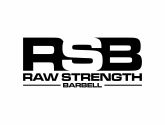 RAW STRENGTH BARBELL logo design by hopee
