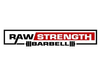 RAW STRENGTH BARBELL logo design by kgcreative