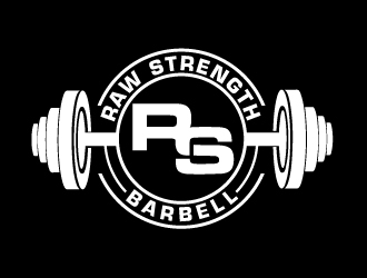 RAW STRENGTH BARBELL logo design by AamirKhan