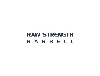 RAW STRENGTH BARBELL logo design by Susanti