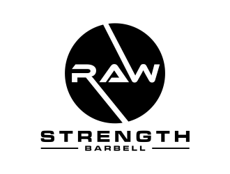 RAW STRENGTH BARBELL logo design by scolessi