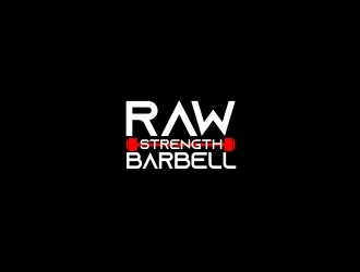 RAW STRENGTH BARBELL logo design by alibaba