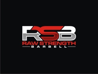 RAW STRENGTH BARBELL logo design by agil