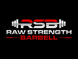 RAW STRENGTH BARBELL logo design by hidro