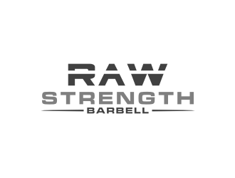 RAW STRENGTH BARBELL logo design by bricton
