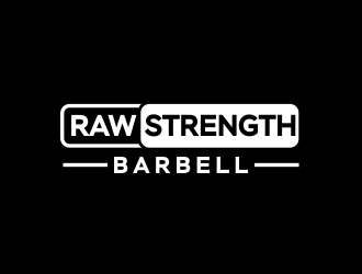 RAW STRENGTH BARBELL logo design by Gwerth