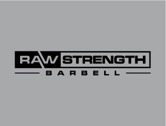 RAW STRENGTH BARBELL logo design by maserik