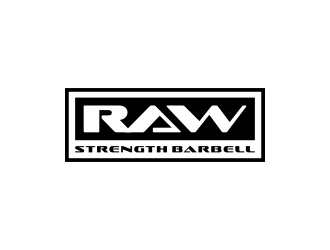 RAW STRENGTH BARBELL logo design by CreativeKiller