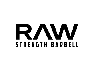 RAW STRENGTH BARBELL logo design by lexipej