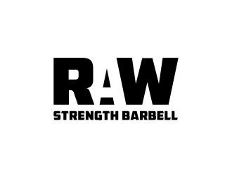 RAW STRENGTH BARBELL logo design by ingepro