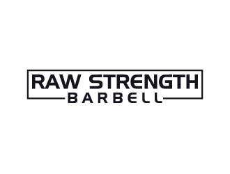 RAW STRENGTH BARBELL logo design by aryamaity
