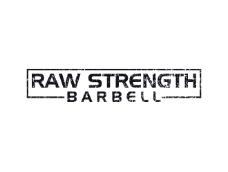 RAW STRENGTH BARBELL logo design by aryamaity