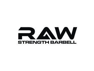 RAW STRENGTH BARBELL logo design by muda_belia