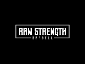 RAW STRENGTH BARBELL logo design by Editor