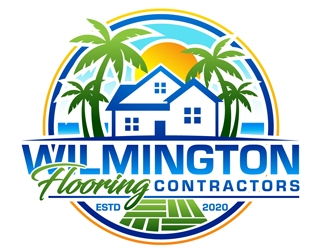 Wilmington Flooring Contractors Logo Design