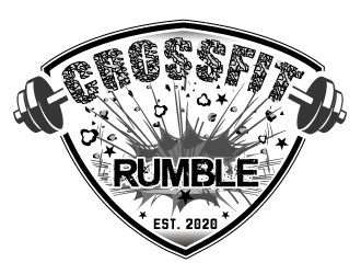 CROSSFIT RUMBLE logo design by Suvendu