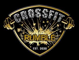 CROSSFIT RUMBLE logo design by Suvendu