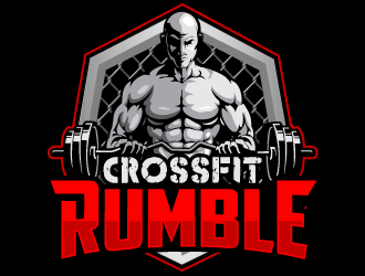 CROSSFIT RUMBLE logo design by THOR_