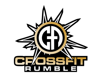 CROSSFIT RUMBLE logo design by Gwerth