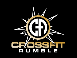 CROSSFIT RUMBLE logo design by Gwerth
