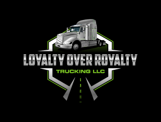 Loyalty Over Royalty Trucking LLC logo design by torresace